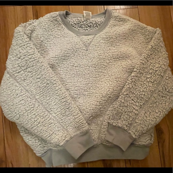 PINK Victoria's Secret Sweaters - VS Pink Crew Neck Sherpa